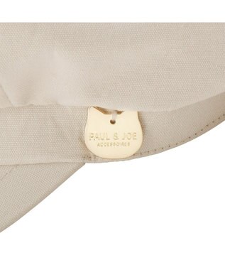 MOONBAT ポール & ジョー (PAUL & JOE ACCESSOIRES) ロゴプレート 無地 キャスケット ベージュ