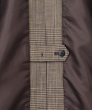 uncrave グレンチェック ジレ ブラウンチェック