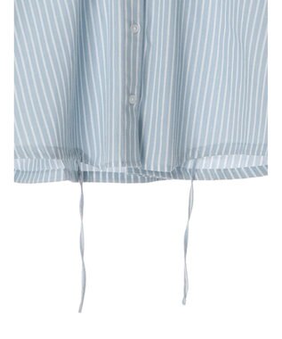 earth music&ecology ドロストヘムショートシャツ Stripe