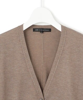 23区 S 【洗える】オータムシャイニー ニットカーディガン ブラウン系