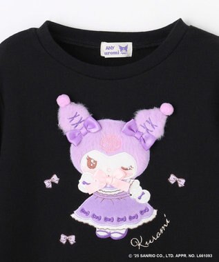 ANY KIDS 【マイメロディ＆クロミ×ANY KIDS】アップリケ トレーナー ブラック×クロミ