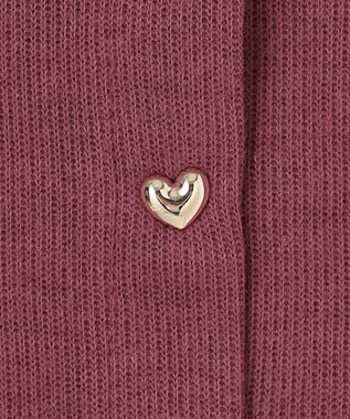 ANY KIDS スナップボタンカーディガン ボルドー