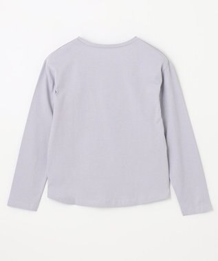 ANY KIDS アートモチーフ 長袖 Tシャツ サックスブルー×イヌ