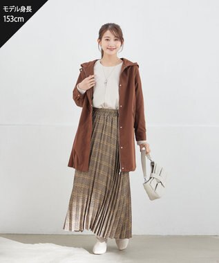 Tiaclasse 【安田美沙子さん着用】チェックプリーツスカート イエロー