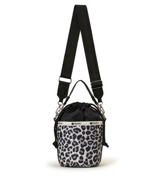 LeSportsac SM DRAWSTRING BUCKET/ニュートラルレオパード/ブラック ニュートラルレオパード/ブラック