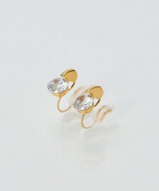 Phoebe 【痛くないシリーズ/金属アレルギー対応】スターリスビジューライトフィットイヤリング　ゴールド ゴールド