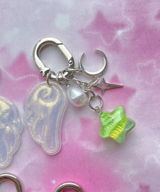 WEGO ミックスカラースターエンジェルキーホルダー 柄4