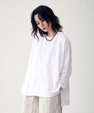 J.PRESS YORK STREET 【WOMEN】ポンチョスリーブ プルオーバー ホワイト系