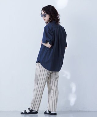 J.PRESS YORK STREET 【UNISEX】タイプライター ワッシャーシャツ/B.D ネイビー系