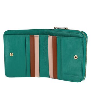 tsumori chisato CARRY ネコおこし ラウンドファスナー2つ折り財布 グリーン