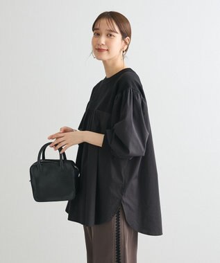 Green Parks ミニケーブルドッキングニットチュニック Black