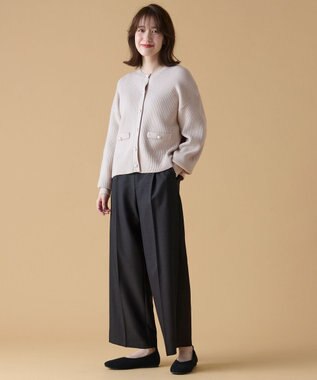 ANY 【手洗い可】パールカーディガン バニラ