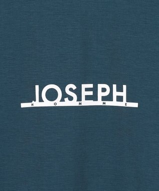 JOSEPH HOMME 【WEB・一部店舗限定】【素材アップデート】ライトタブルジャージー　ロゴプリント半袖Tシャツ サックスブルー系