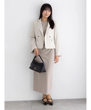 Te chichi ドレープ I ラインワンピース【AOYAMA FASHION ASSOCIATION × Te chichi】 グレー