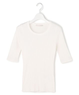 ICB 4×2リブ プルオーバーカットソー オフホワイト