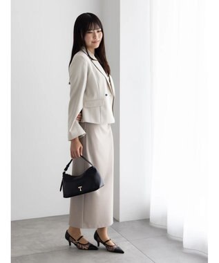 Te chichi ドレープ I ラインワンピース【AOYAMA FASHION ASSOCIATION × Te chichi】 グレー