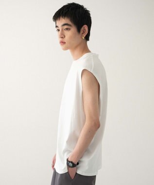 WEGO 【ユニセックス着用ITEM/MLサイズ展開/綿100%】スリーブレスコットンT ホワイト