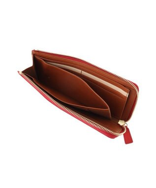 genten ミネルヴァ2 Lファスナー長財布 アカ