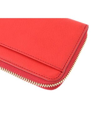 genten ミネルヴァ2 Lファスナー長財布 アカ