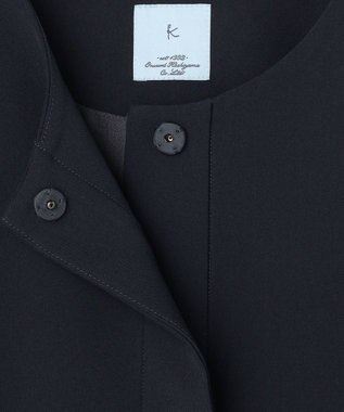 組曲 L 【KUMIKYOKU NAVY】コンフォータブルドレープ ジレ ネイビー系