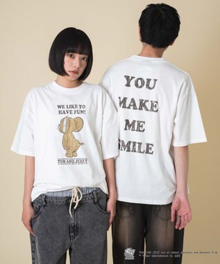 WEGO 【新柄追加/ユニセックス着用アイテム/SMLサイズ展開】TOMandJERRYグラフィックT（S） 柄5