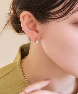 Phoebe 【痛くないシリーズ/金属アレルギー対応】スターリスビジューライトフィットイヤリング　ゴールド ゴールド