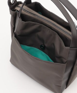 Y'SACCS 【大人のおしゃれ手帖10月号掲載】市川実和子×Y'SACCS　ナイロンすっきりミニマムトート ダークグレー