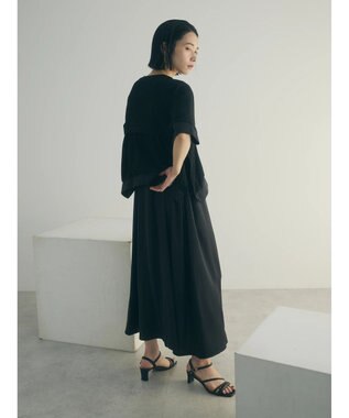 Green Parks armonia．カットレイヤードワンピース Black