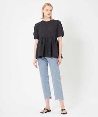 BEIGE， 【WEB限定】DIAMANT / ギャザーブラウス Black