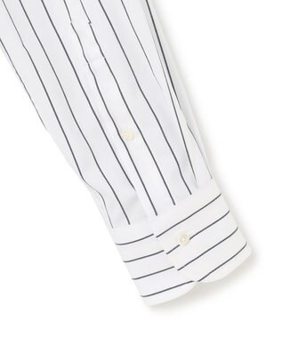 J.PRESS MEN 【WEB・一部店舗限定】【PREMIUM PLEATS / 形態安定】スーピマコットンホールドストライプ シャツ / ワイドカラー ネイビー系2