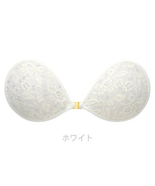 BRADELIS New York 【NuBra / ボリュームアップ】パテッドヌーブラ リリウム  蒸れにくい バックレス コレクション デザインヌーブラ 正規品 ホワイト