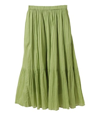 AMERICAN HOLIC ボイルクリンクルティアードスカート Pistachio