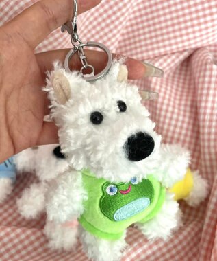 WEGO わんこぬいぐるみキーホルダー グリーン