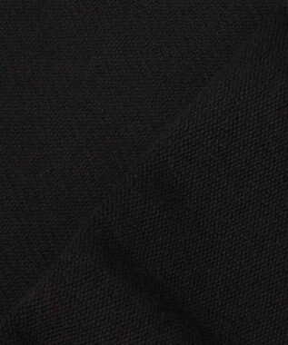 uncrave スウェットライクニット ヘンリーネックトップス ブラック