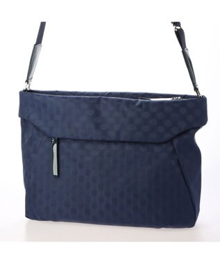 Y'SACCS PolkaDots口折れショルダー　Mサイズ ネイビー