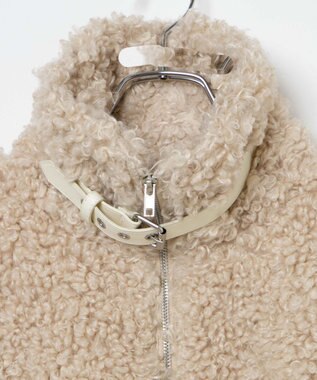 WEGO ボアフライトジャケット ライトベージュ