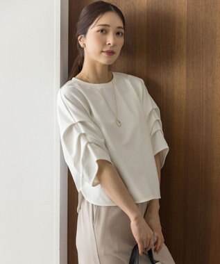 組曲 ライトダンボール ドルマンカットソー ホワイト系