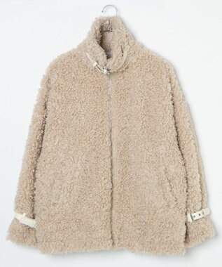 WEGO ボアフライトジャケット ライトベージュ