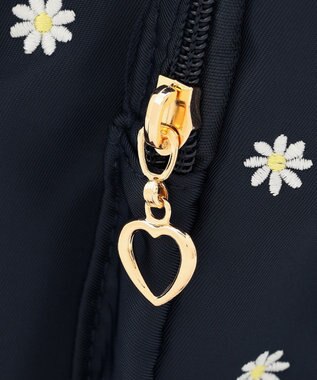 ANY KIDS 【10L容量】総柄刺繍リュック ネイビー