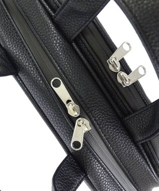 +RING 【プラスリング】【数量限定】メンズ向け  synthetic leather mini boston bag BLK SR403 黒