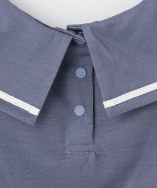 ANY KIDS 接触冷感セーラーカラーTシャツ ブルー