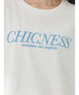 earth music&ecology ＣＨＩＣＮＥＳＳ　スリットＴ Off White