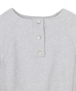 uncrave スウェットライクニット ヘンリーネックトップス TOPグレー