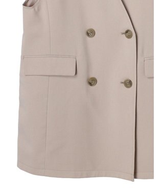 earth music&ecology ノーカラージレ Beige