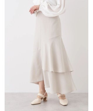 earth music&ecology アシンメトリーイレヘムスカート