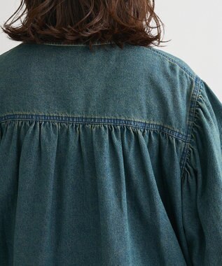 Green Parks ・ＳＵＧＡＲ　ＳＰＯＯＮ　ボリュームスリーブデニムシ Green