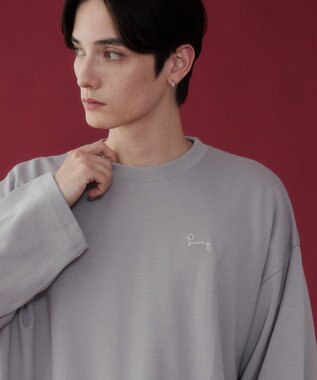 WEGO AIRFUNCTIONシンプルロゴT（LS） ライトグレー