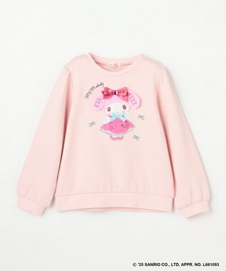 ANY KIDS 【マイメロディ＆クロミ×ANY KIDS】アップリケ トレーナー ピンク×マイメロディ