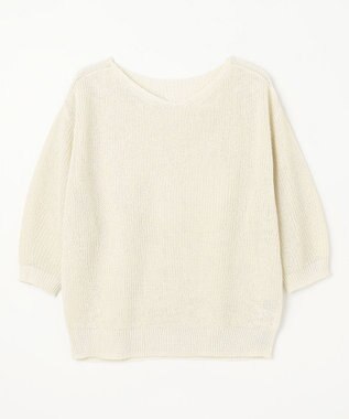 ANY L 【洗濯機可/前後着用可/アンチピリング】２ＷＡＹドライニット オイスター