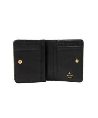 LANVIN en Bleu デクール 二つ折りLファスナー財布 ブラック